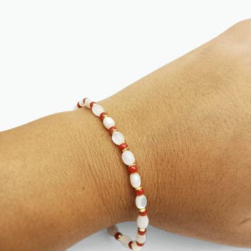 Koraal - Zilver - Armband - Italiaans vakmanschap