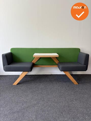 Design Zitmeubel - TOOaPICNIC Chill+ - Groen met Antraciet, Vergader- of Presentatieruimte, Ophalen of Verzenden, Gebruikt, Stoel