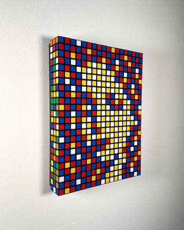 Giovanni Contardi - Rubiks Cube Mosaic - Quiete