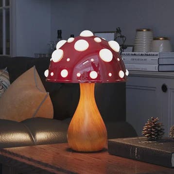 Amanita Paddenstoel Lamp met LED - Sfeervolle Decoratie voor, Huis en Inrichting, Verzenden, Nieuw