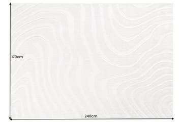 Design Tapijt WAVE 240x170cm crème beige 3D effect - 43129, Huis en Inrichting, Stoffering | Tapijten en Kleden, Ophalen of Verzenden
