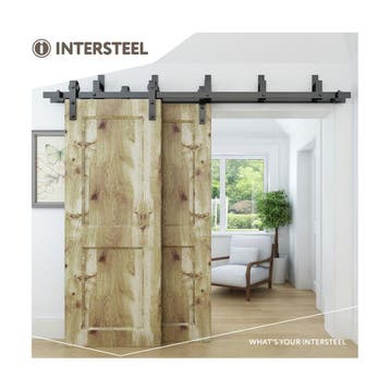 Intersteel Set van 5 wandsteunen tbv schuifdeursysteem - mat, Doe-het-zelf en Verbouw, Verzenden, Nieuw