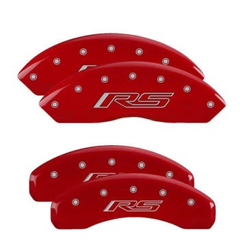 MGP 4 Caliper Covers Engraved Front & Rear Gen 5/RS Red, Ophalen of Verzenden, Nieuw