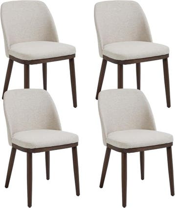 Ya-Home Set van 4 eetkamerstoelen van hout, keukenstoel van, Huis en Inrichting, Stoelen, Verzenden, Zo goed als nieuw