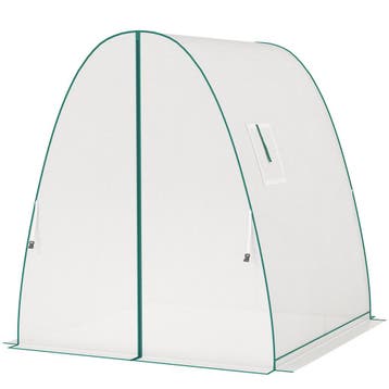 TRUUSK Stalen Foliekas 180 x 180 x 200 cm - Met Roldeur en 2, Tuin en Terras, Verzenden