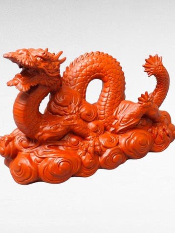 Tokoname Aardewerk Draak Sculptuur – Japanse Keramische, Antiek en Kunst