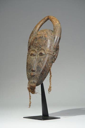 Een houten masker - Baule - Ivoorkust (Zonder minimumprijs), Antiek en Kunst