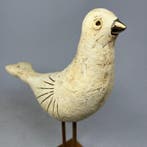Ewa Budzowska - sculptuur, The bird- big- (with 24carat