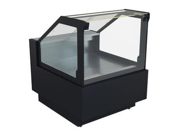 Rose koeltoonbank B95 x D118 x H125 cm - zwart, Nieuw in verpakking