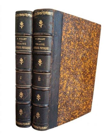 Billet - Traité dOptique Physique - 1858-1859