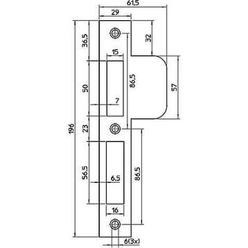 OUTLET magneetslot insteek loop nemef 1255/73 LOOP DIN LS/RS, Ophalen of Verzenden, Nieuw