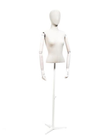 Vintage 1/2 torso dame merk Gruppo Corso wit / zand