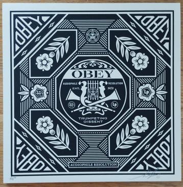 Shepard Fairey (OBEY) (1970) - Trumpeting Dissent (artist