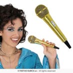 Nep Microfoon Goud, Verzenden, Nieuw, Feestartikel