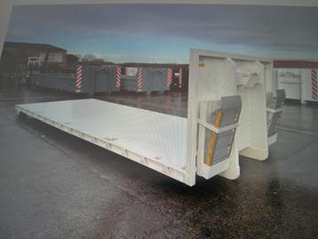 Plateau 6 meter met aluminium oprijplaten