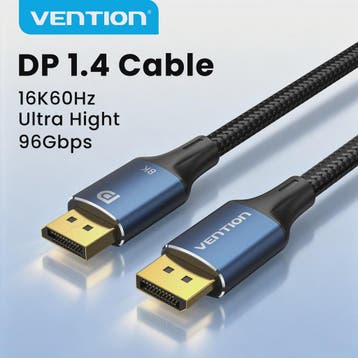 Vention DisplayPort 1.4 Kabel - 8K 60Hz, 4K 144Hz, HDR, 165H, Verzenden, Nieuw