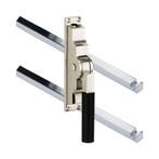 Pomp-espagnolet Bauhaus ebben glans nikkel inclusief 2, Verzenden, Nieuw