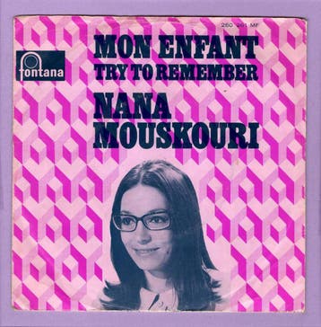 Nana Mouskouri – Mon Enfant / Try To Remember (1-7-Vinyl-Si, Cd's en Dvd's, Ophalen of Verzenden, Nieuw in verpakking