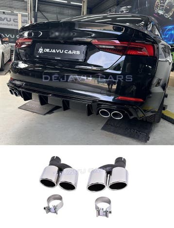 S3 S4 S5 S6 S7 Look Uitlaat Sierstuk set voor Audi A3 A4 A5, Ophalen of Verzenden