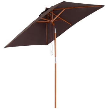 Kantelbare Parasol Tuinparasol 200 X 150 Cm 3-traps Verstelb, Tuin en Terras, Verzenden