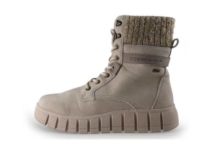 Tom Tailor Veterboots in maat 42 Beige, Kleding | Dames, Schoenen, Beige, Zo goed als nieuw, Overige typen, Verzenden