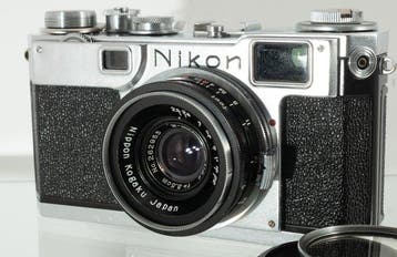 Nikon Nikon S + W-Nikkor-C 2,5/3,5cm Red C, All-Black Late, Nieuw