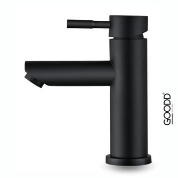 Wastafelkraan - Mengkraan - PVD coating - RVS - Kraan Zwart, Ophalen of Verzenden, Nieuw, Rvs