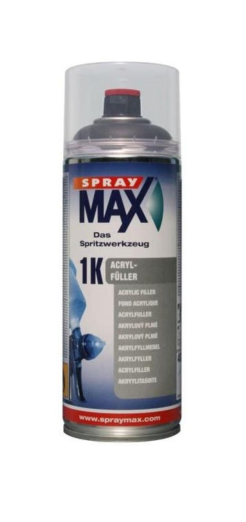 Spraymax Spraymax acryl filler 1k 400 ml, lichtgrijs ral, Verzenden, Nieuw