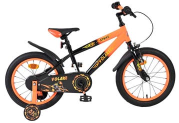 Volare Strike Kinderfiets - Jongens - 16 inch - Zwart Oranje, Verzenden, Nieuw