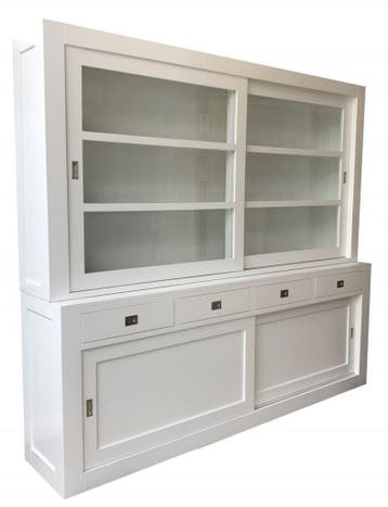 Buffetkast wit Hasselt wit 240cm, Ophalen of Verzenden, Nieuw