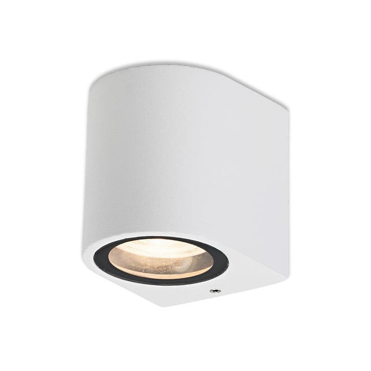 LED-wandlamp Piove wit GU10 incl. spot | IP54 | strak design, Huis en Inrichting, Lampen | Spots, Led, Nieuw, Metaal of Aluminium