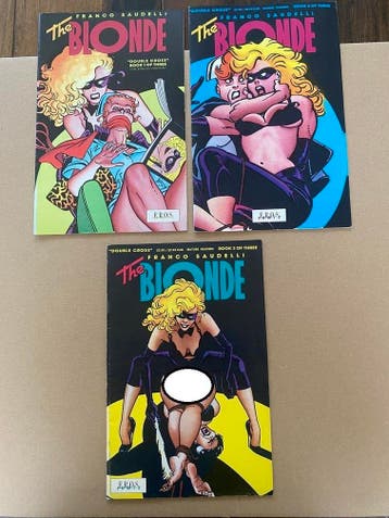 Eros Comix - The Blonde Double Cross 1 t/m 3  Sensuele strip, Complete serie of reeks, Verzenden, Zo goed als nieuw