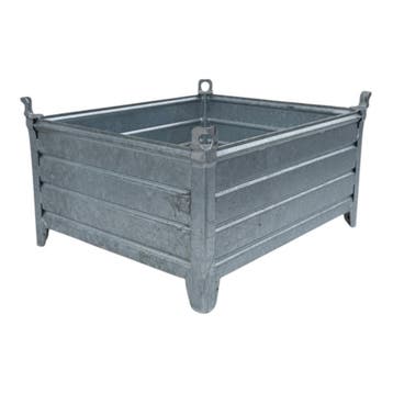 Verzinkte stapelbak XL met hijsogen 1200 x 1000 x 670 mm, 100 cm of meer, 60 cm of meer, 50 cm of meer, Nieuw