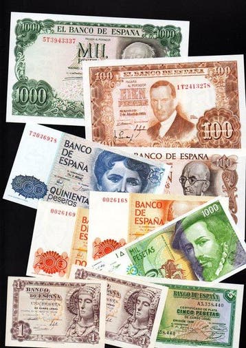Spanje. - 10 banknotes - various dates (Zonder minimumprijs)