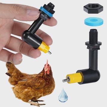 Automatische Nipler Drinkbakjes voor Pluimvee - 2, 4 of 6 St, Dieren en Toebehoren, Pluimvee
