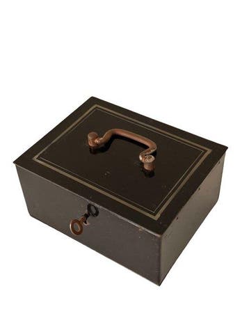 Luxury Antique Cash Box - Brandkast - Metaal