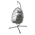Hangstoel Grijs Inklapbaar | Nieuw | Scherpe Prijs, Tuin en Terras, Hangmatten, Nieuw, Ophalen of Verzenden, Eenpersoons, Inklapbaar