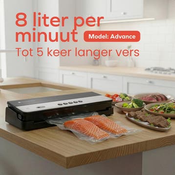 2dekans | KitchenBrothers vacumeermachine advance - 8L/min -, Ophalen of Verzenden, Zo goed als nieuw