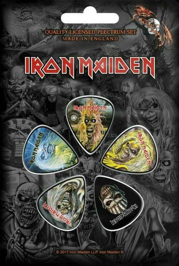 Iron Maiden Plectrum The Faces Of Eddie officiële merch, Ophalen of Verzenden, Nieuw, Gebruiksvoorwerp