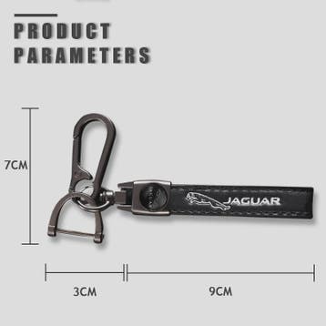 Luxe Lederen Autosleutel Hanger met Jaguar Logo - Decoratief, Verzenden, Nieuw