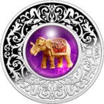 Kameroen. 500 Francs 2023 Elephant - Lucky Charms 1/2 oz