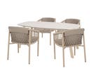4 Seasons Outdoor Allora tuinset latte met Manolo tafel met, Ophalen of Verzenden, Nieuw