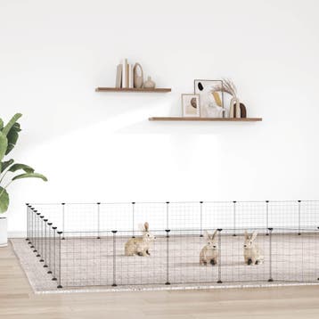 vidaXL Huisdierenkooi met deur 36 panelen 315x315x35 cm, Verzenden, Nieuw