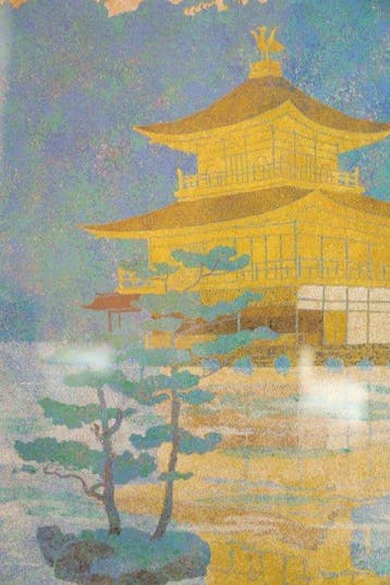Kinkaku-ji — Het Gouden Paviljoen dat gloeit in fonkelend