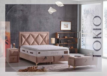 Boxspring Tokio met opbergfunctie, Verzenden, Nieuw