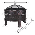 Vuurschaal Staal Ø66cm Antiek Look (Barbecue-Vuurkorf), Verzenden, Nieuw