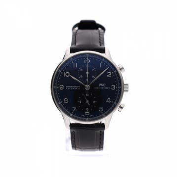 IWC Portuguese Chronograph IW371438; Automatisch Heren Ho..., Sieraden, Tassen en Uiterlijk, Ophalen of Verzenden, Zo goed als nieuw