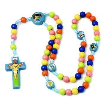 Fako Bijoux - Kinder Rozenkrans Ketting - Rozenkrans Voor, Sieraden, Tassen en Uiterlijk, Kettingen, Verzenden, Nieuw
