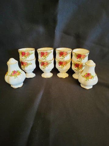 Royal Albert - Eierhouder set (10) - Old Country Roses -