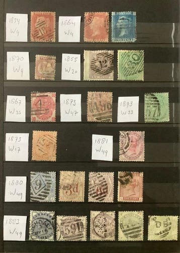 Groot-Brittannië 1854/1900 - Klassieke selectie QV,, Gestempeld